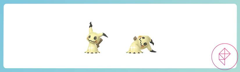 Mimikyu in both of its forms in Pokémon Go