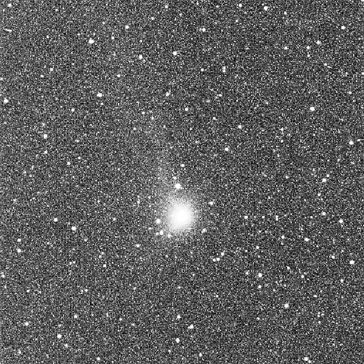 A single frame image of comet 3I/ATLAS captured by the European Space Agency's Juice mission. Credit: ESA/Juice/NavCam