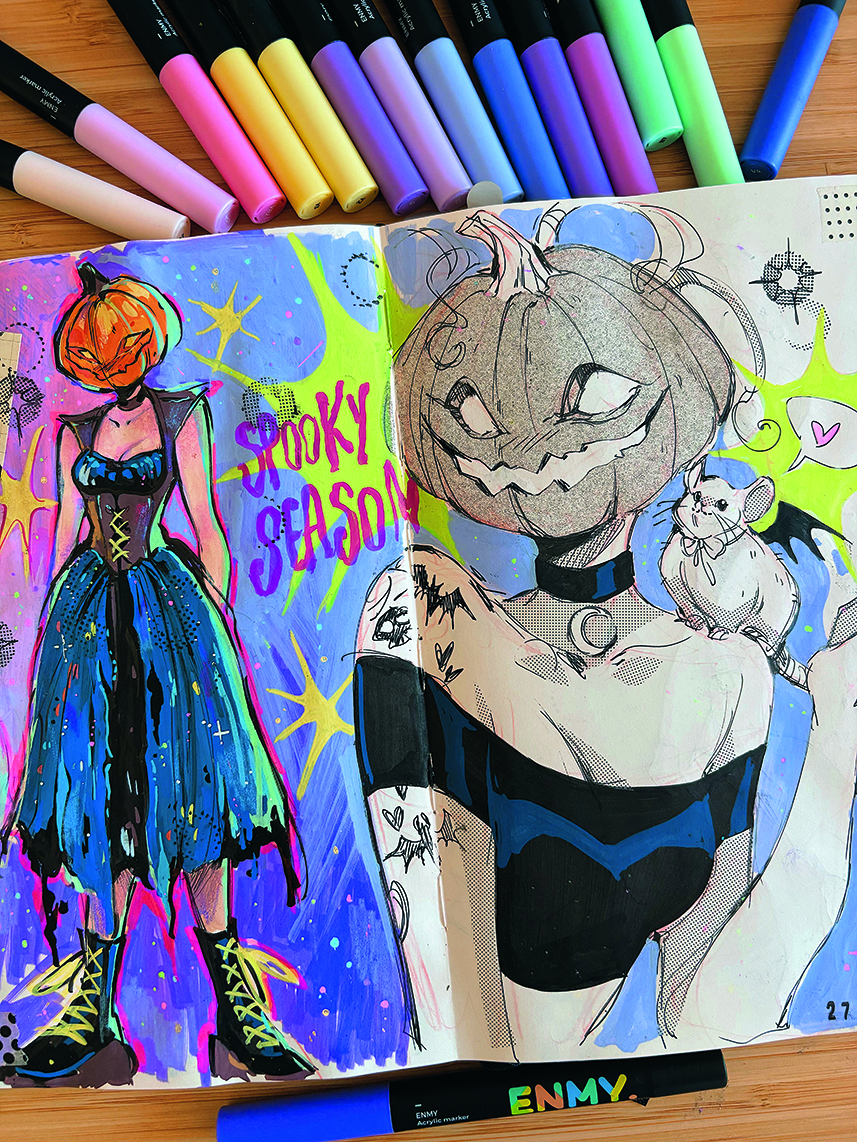 Gretel Lusky's art studio