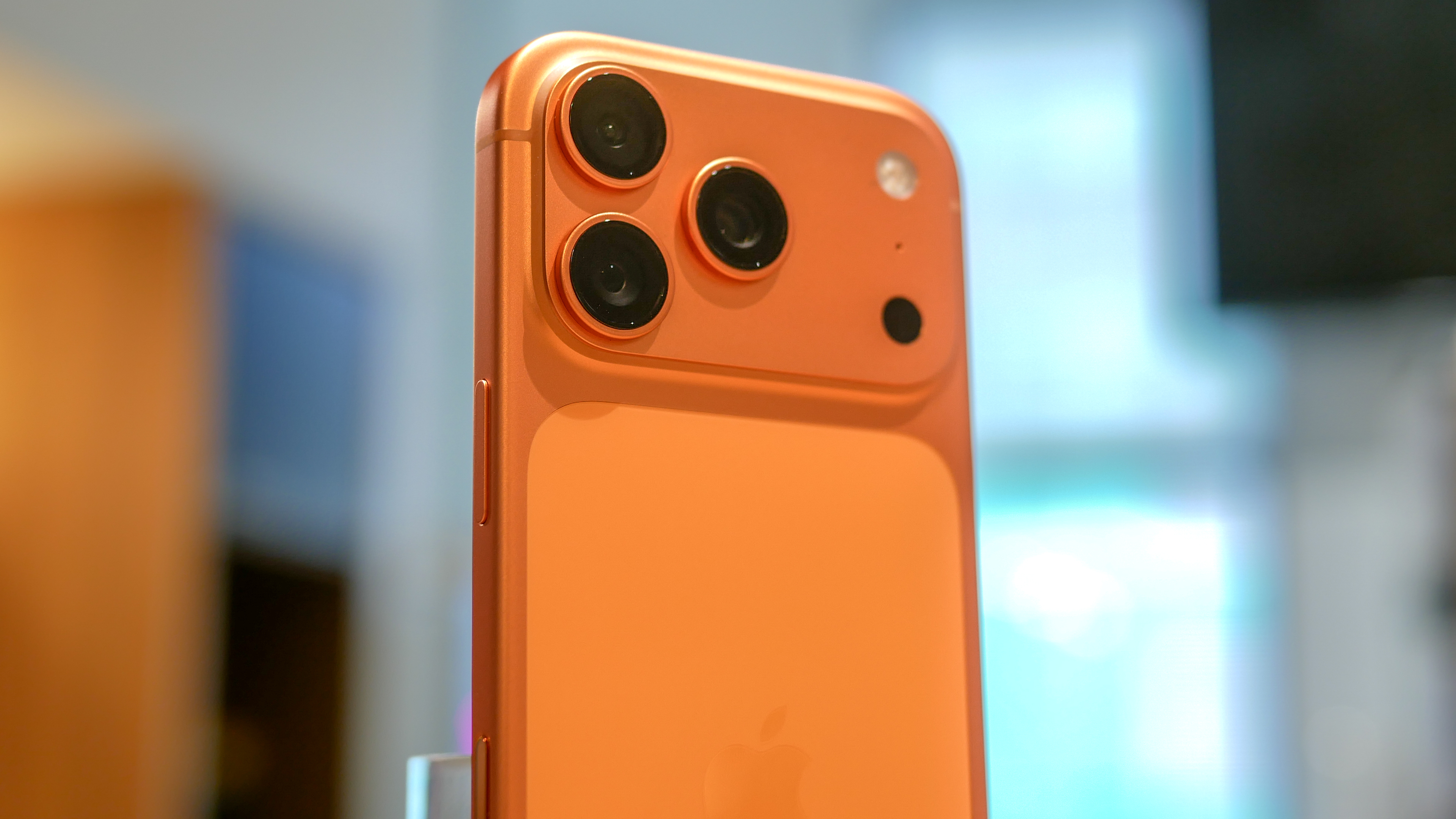 iPhone 17 Pro camera closeup.