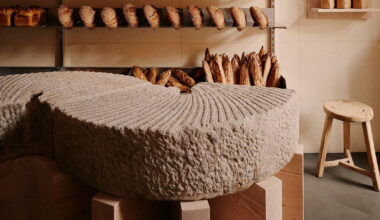 berlin’s KEIT bakery balances rugged stone with soft washi paper