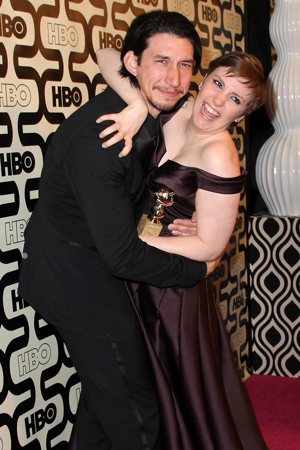 Adam Driver and Lena Dunham 