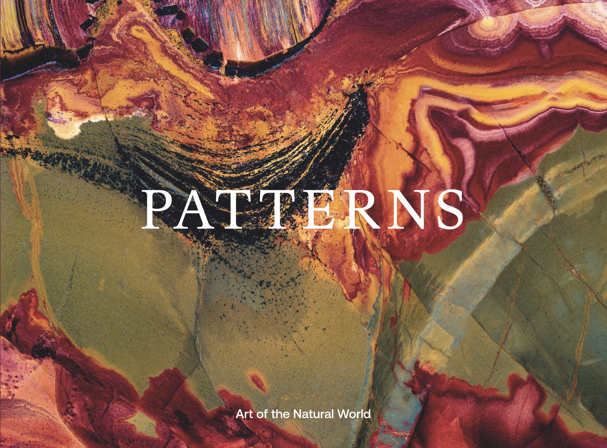 the cover of the book 'Patterns' by Jon McCormack featuring an abstract up-close image of stone