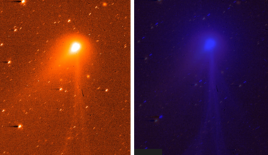 Two views of the interstellar invader comet 3I/ATLAS captured by the JUICE spacecraft