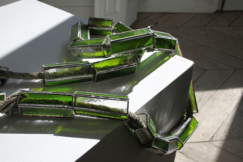 pia hinz reworks industrial tools into delicate stained glass objects - 1