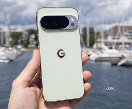 The back of the Pixel 10 Pro 