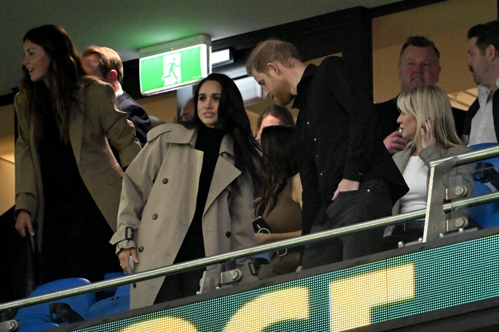 Prince Harry and Meghan Markle rugby match