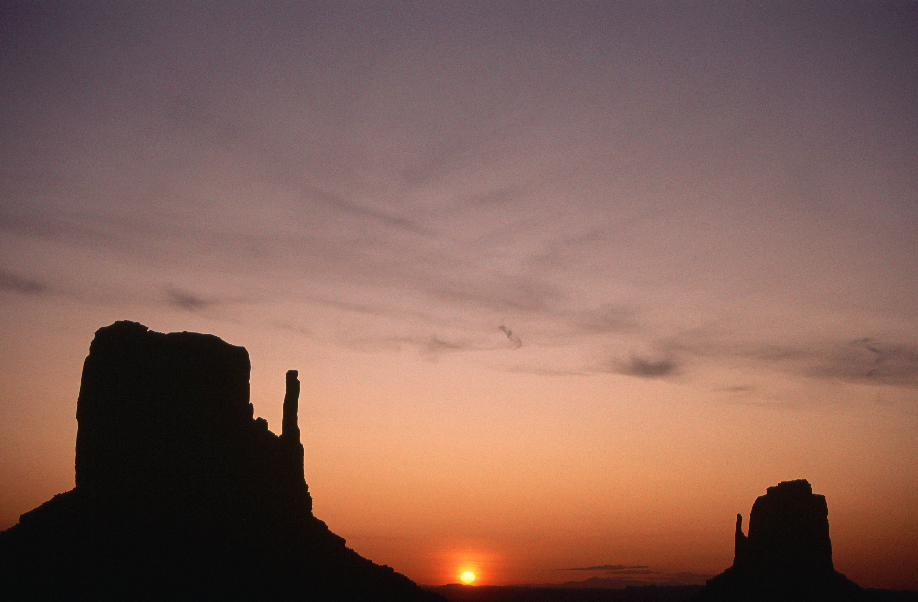 Sunrise Behind Mitten Buttes (Photo by Galen Rowell/Corbis via Getty Images)
