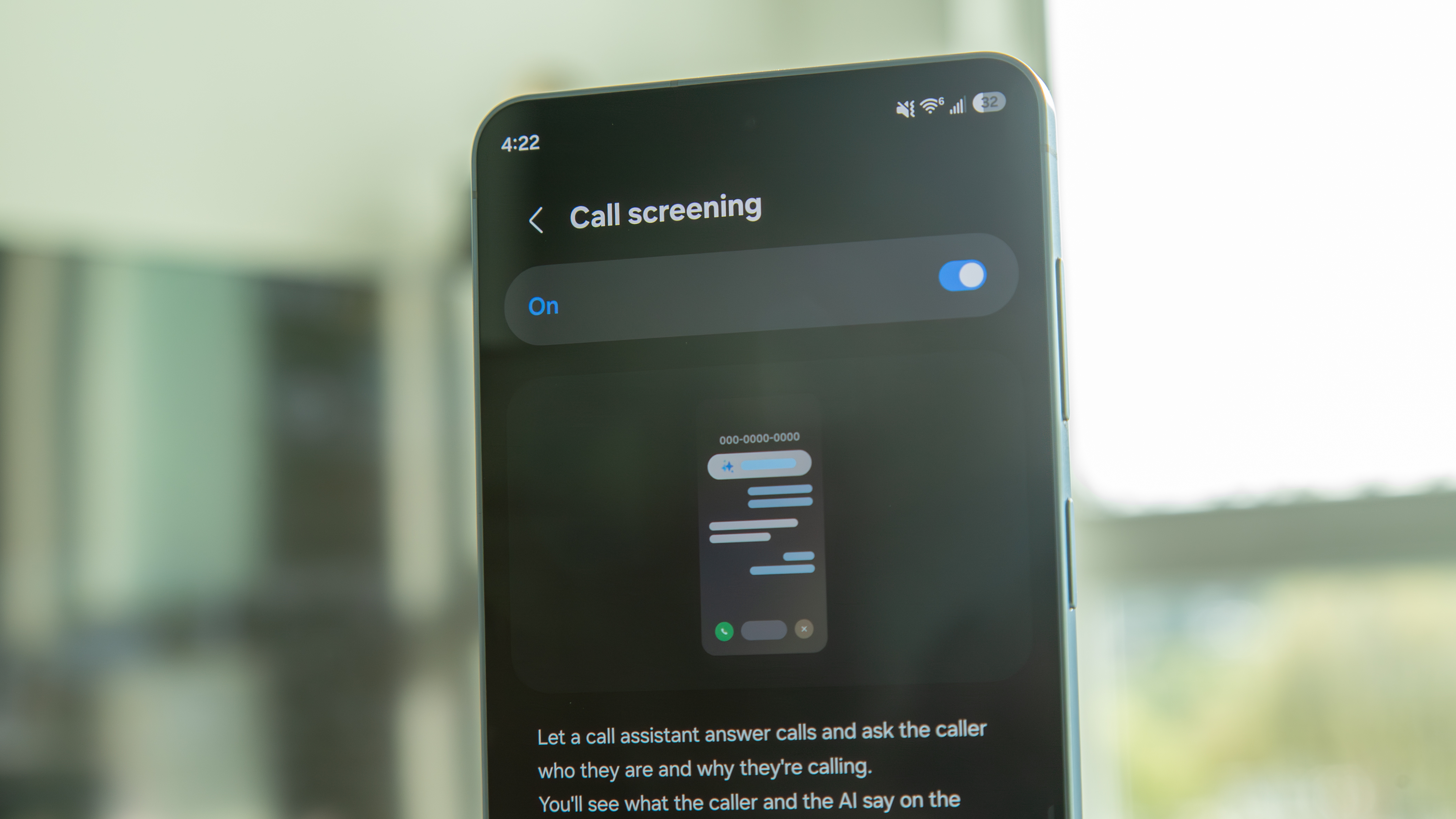 Call Screening on the Galaxy 26 Plus
