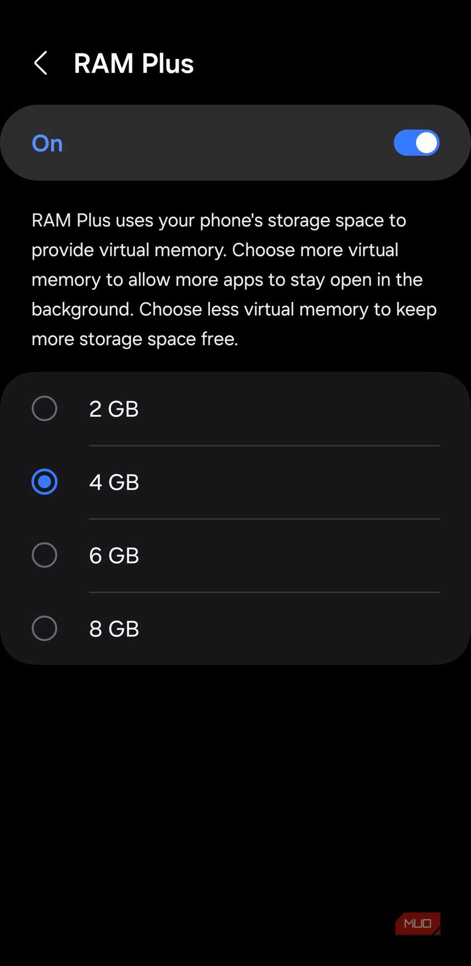 RAM Plus feature on Samsung phone-1
