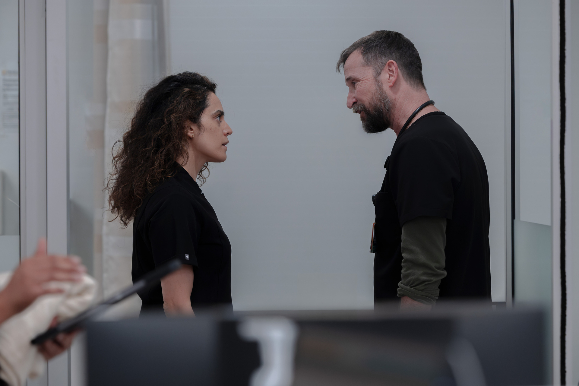 Sepideh Moafi and Noah Wyle, The Pitt