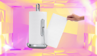 simplehuman Standing Paper Towel Holder with Spray Pump