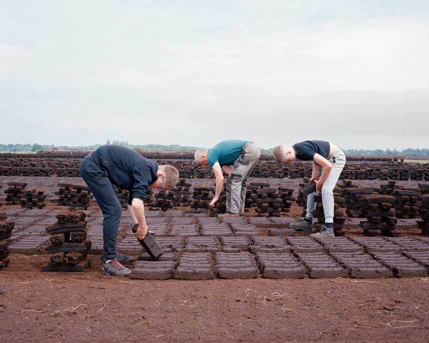 Shane Hynan's photographs of life in the peat bogs of Ireland took third place in the Environment category.