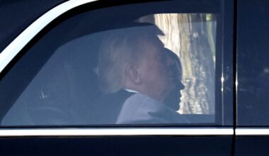 Donald Trump arriving at the Supreme Court. Pic: Reuters