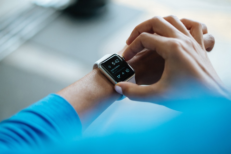 Smartwatches on wrist