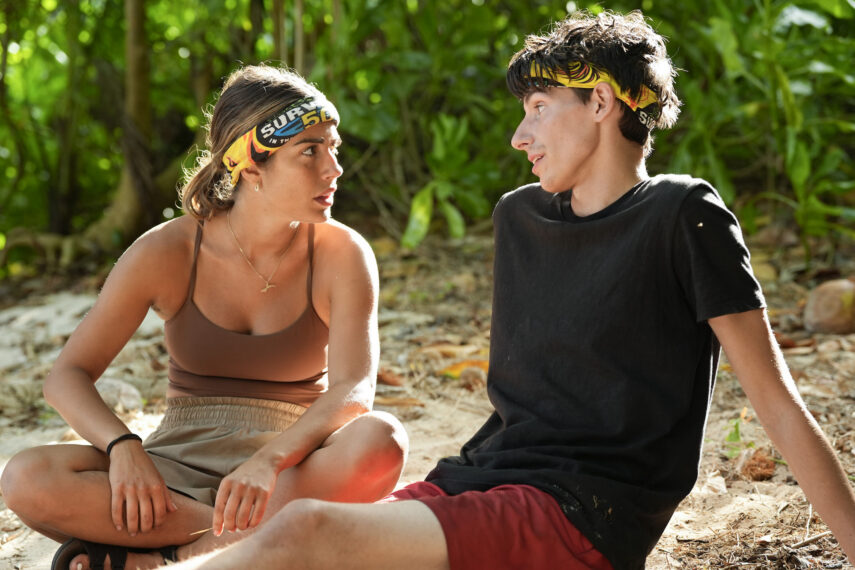 Dee Valladares and Rizo Velovic in 'Survivor 50' Episode 7