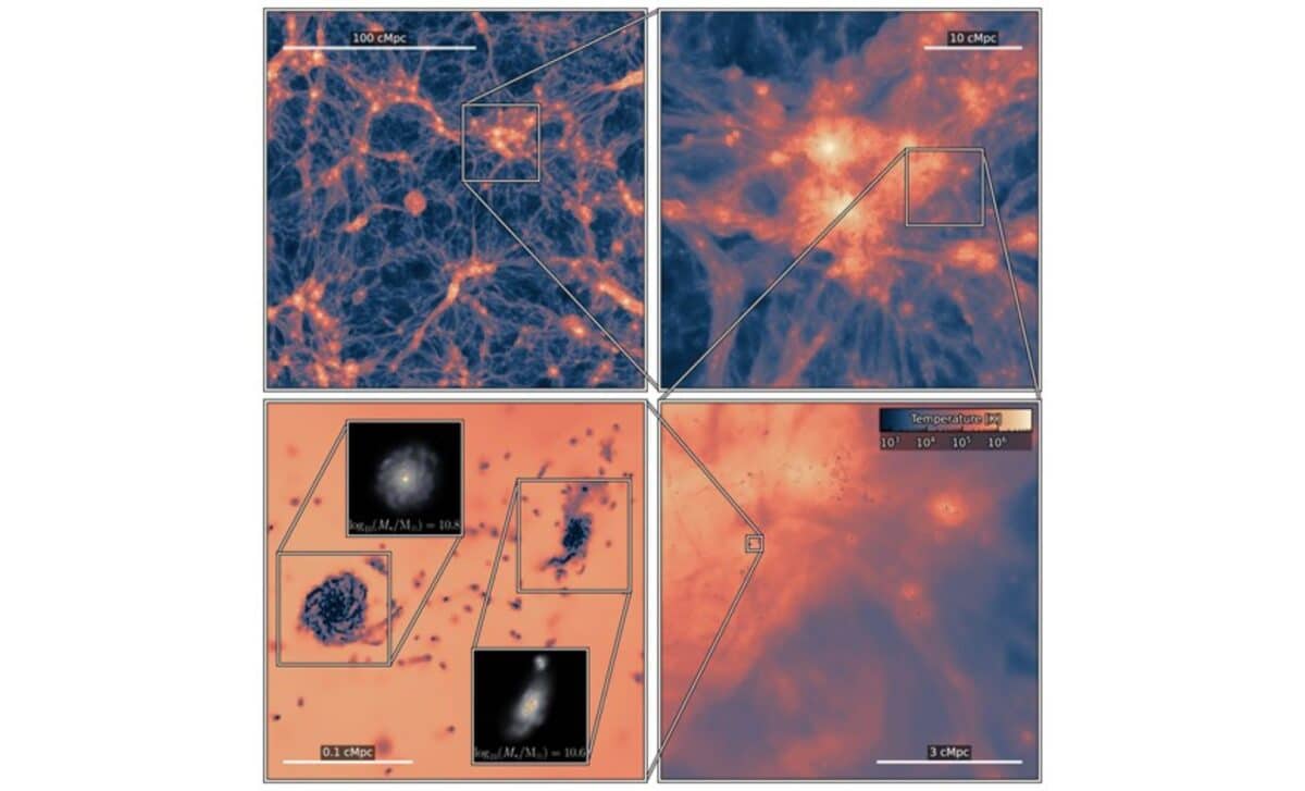 The L200m6 Simulation Zooms From The Large Scale Cosmic Web