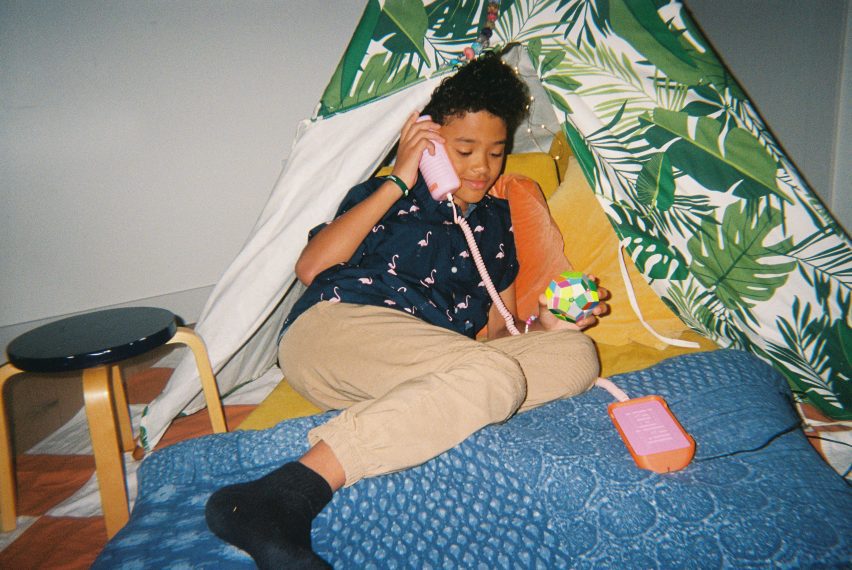 Tin Can phone for children designed by Chet Kittleson, Max Blumen, and Graeme Davies