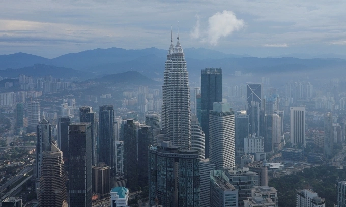 A general view of city skyline including Malaysias landmark Petronas Twin Towers in Kuala Lumpur, Malaysia, Feb. 3, 2023. Photo by Reuters