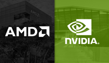 Side-by-side AMD and Nvidia logos.