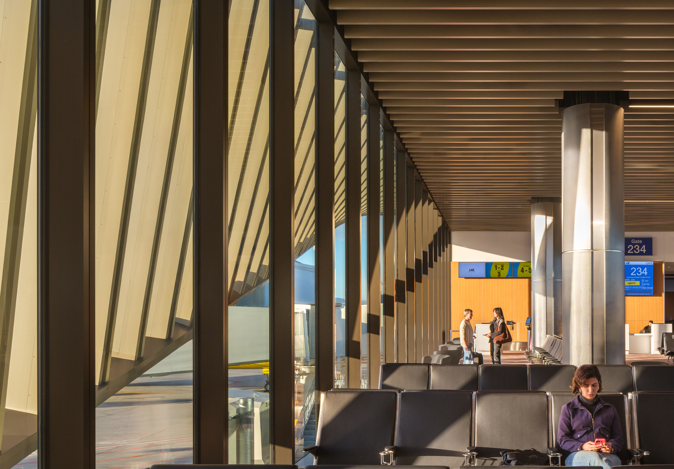 Interior of Woods Bagot LAX terminal expansion