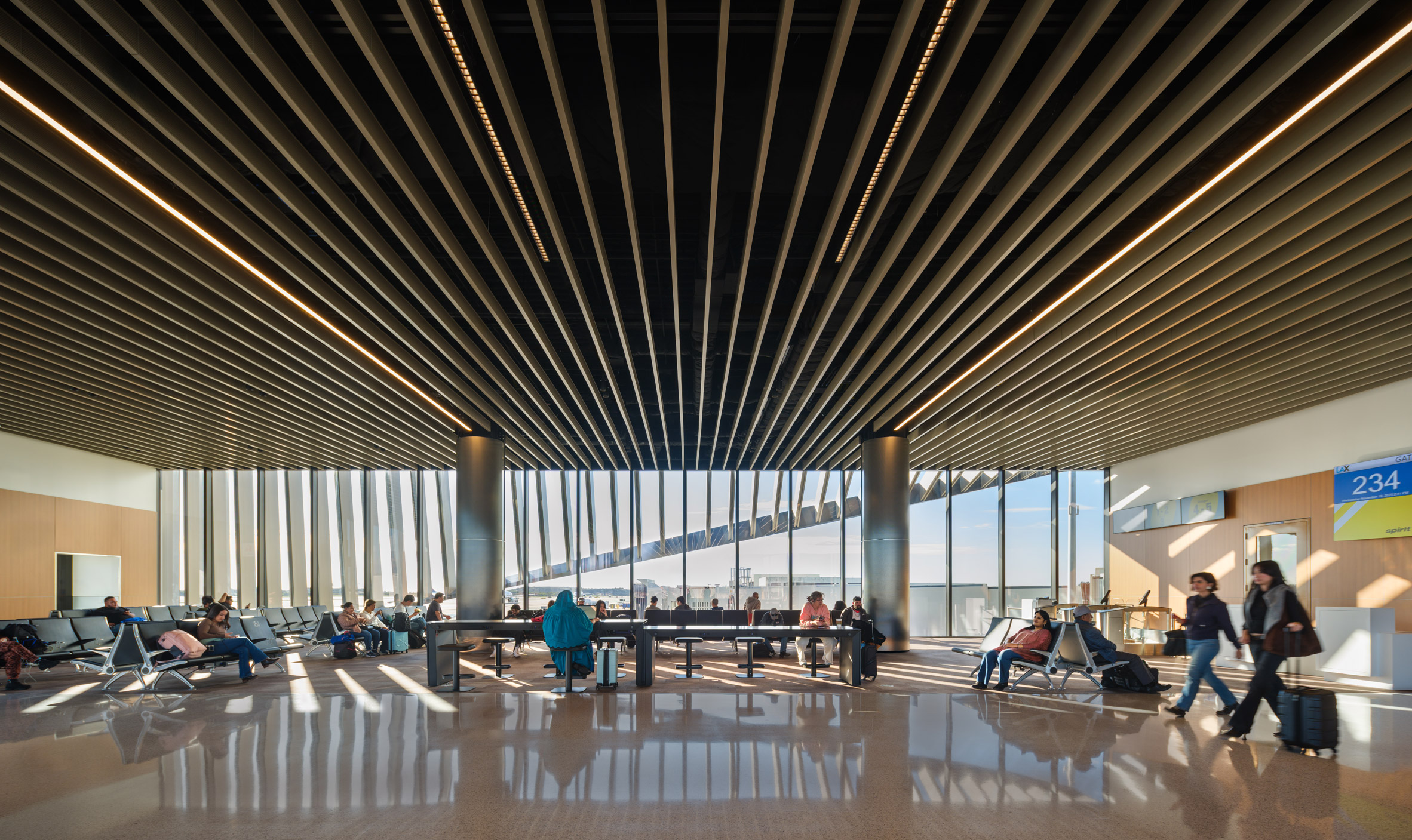Interior of Woods Bagot LAX terminal expansion