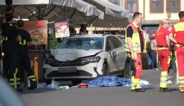 Two dead after car rams into people in Leipzig