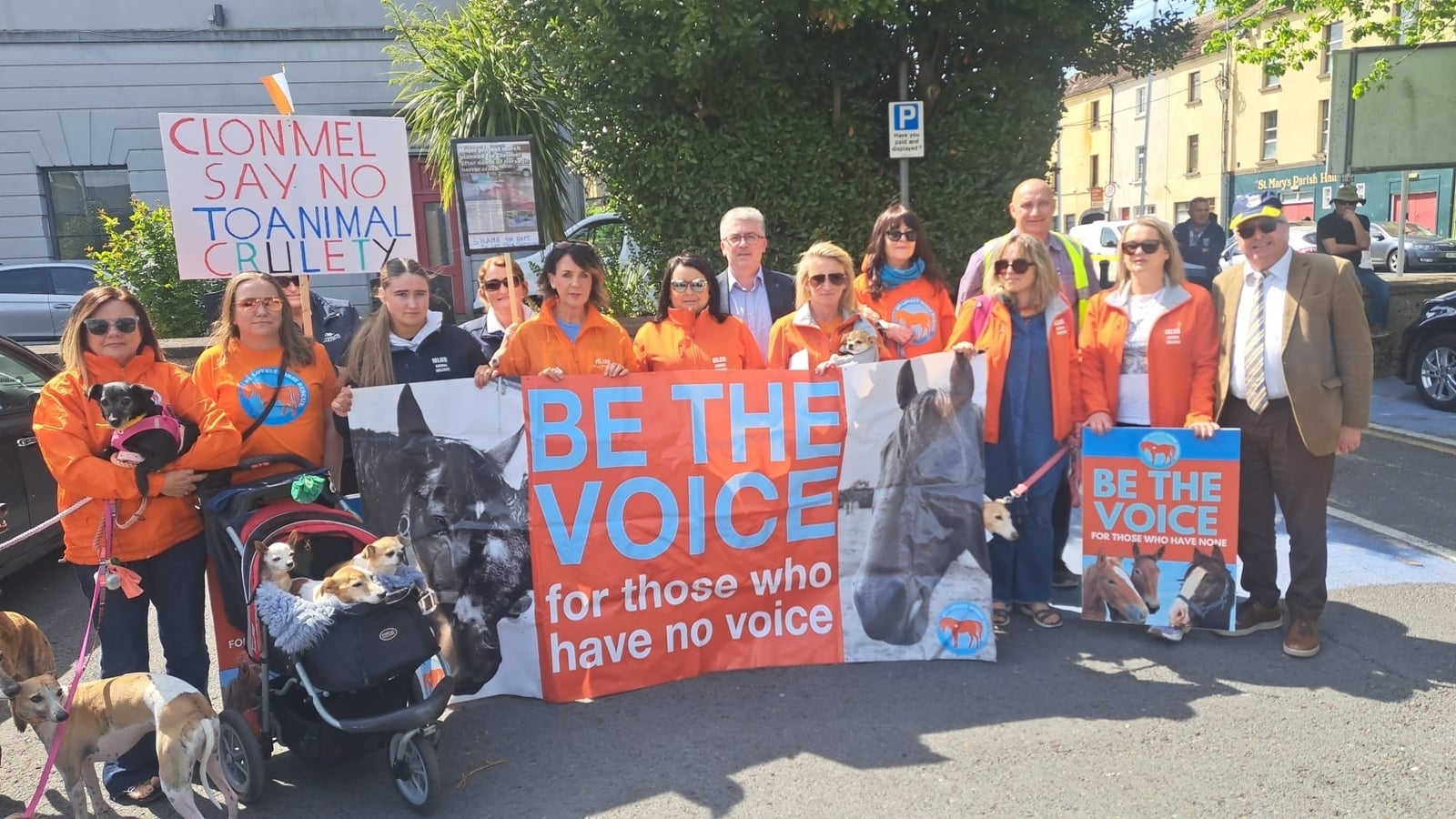 Hundreds peaceful protest for animal welfare in Tipperary
