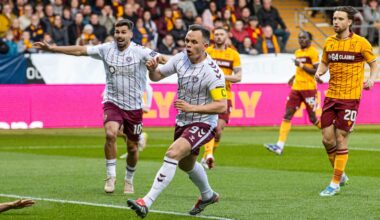 Hearts held at Motherwell as title race twists again