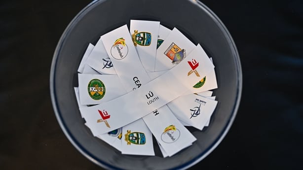 27 November 2025; A general view of the team slips after the 2026 Leinster GAA Football Championship Draw at Croke Park in Dublin. Photo by Sam Barnes/Sportsfile