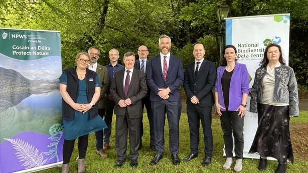People gather for the launch of invasive species partnership