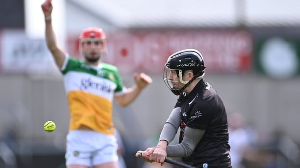 Laois , Ireland - 2 April 2023; Kildare goalkeeper Paddy McKenna during the Allianz Hurling League Division 2A Final match between Kildare and Offaly at Laois Hire O'Moore Park in Portlaoise, Laois. (Photo By Piaras Ó Mídheach/Sportsfile via Getty Images)