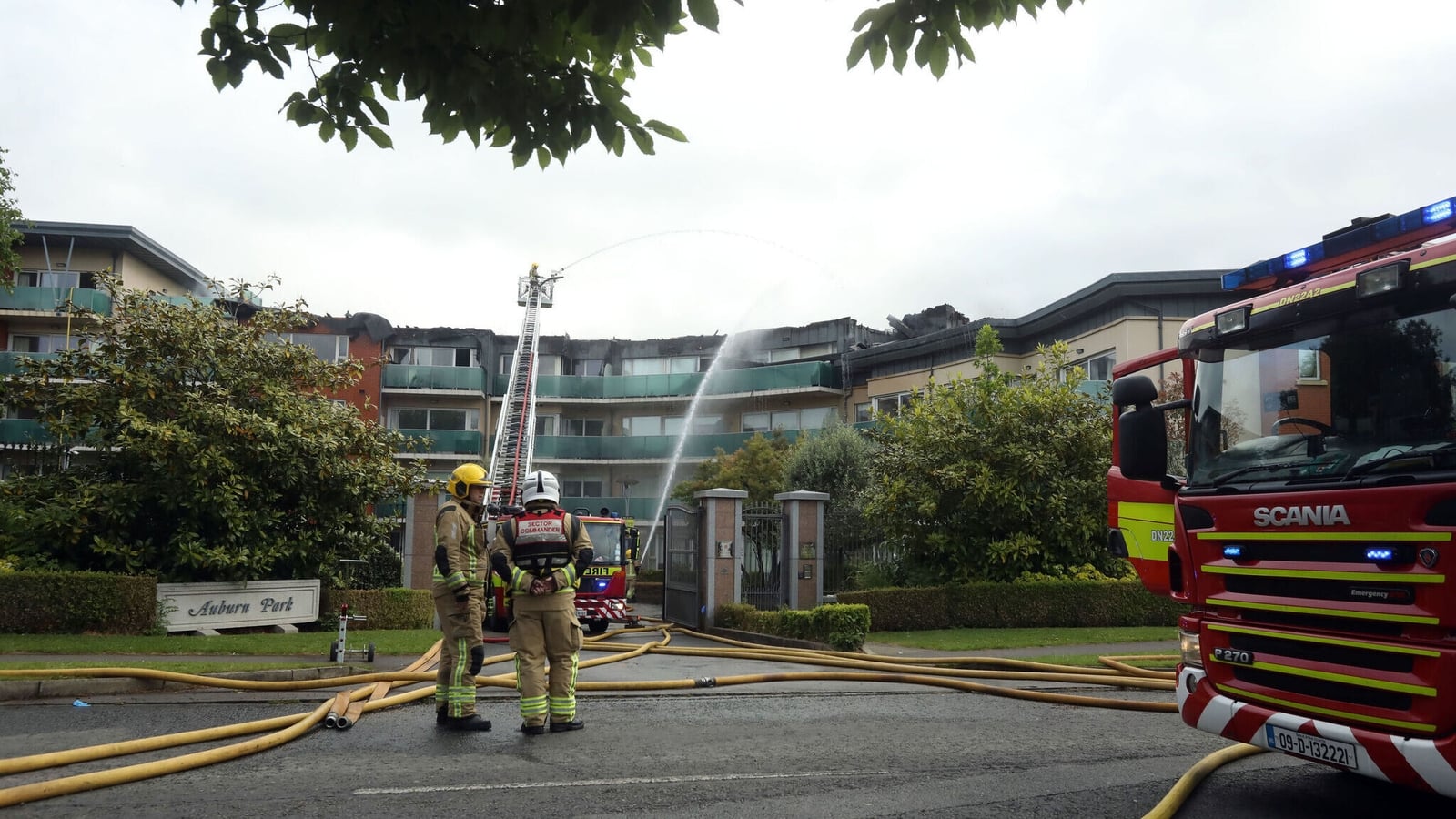 Hundreds evacuated after fire at Dublin apartment complex