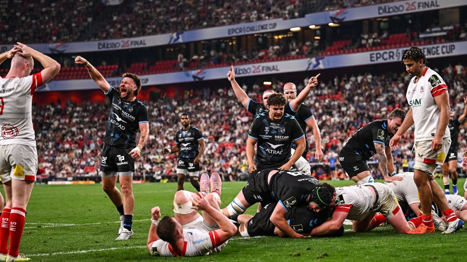 Ulster suffer Montpellier mauling in Challenge Cup final