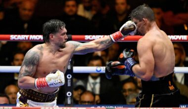 Usyk survives huge scare with 11th round stoppage