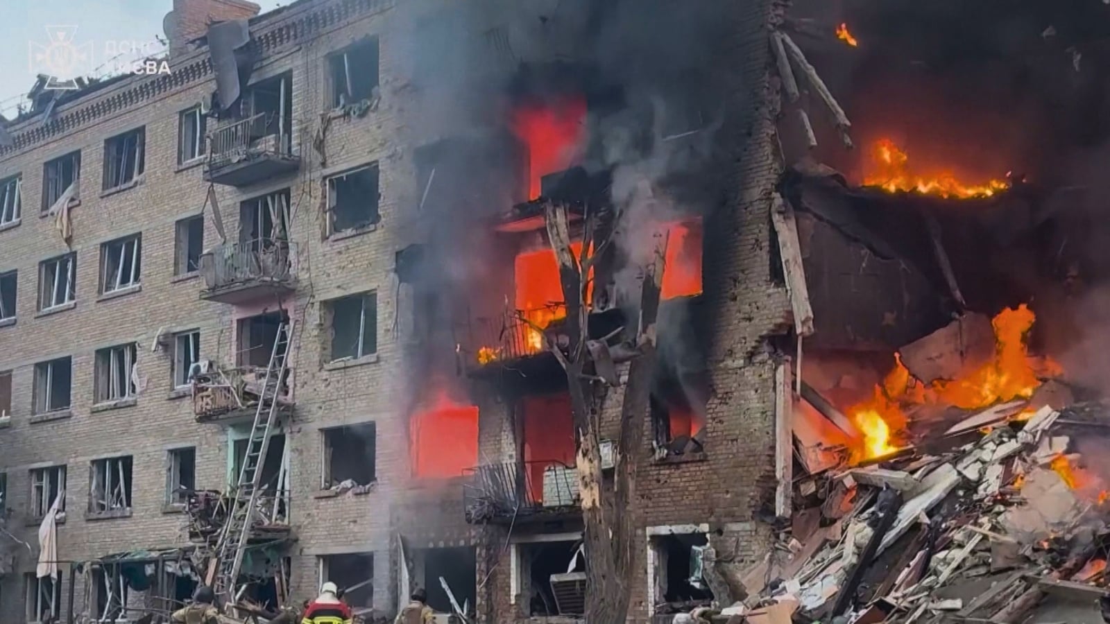 Four killed in Kyiv by Russian drone and missile barrage