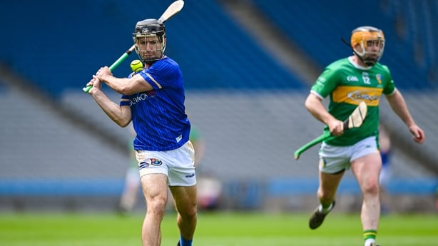 Paddy Lynam of Longford scores a point during the 2026 Lory Meagher Cup final against Leitrim