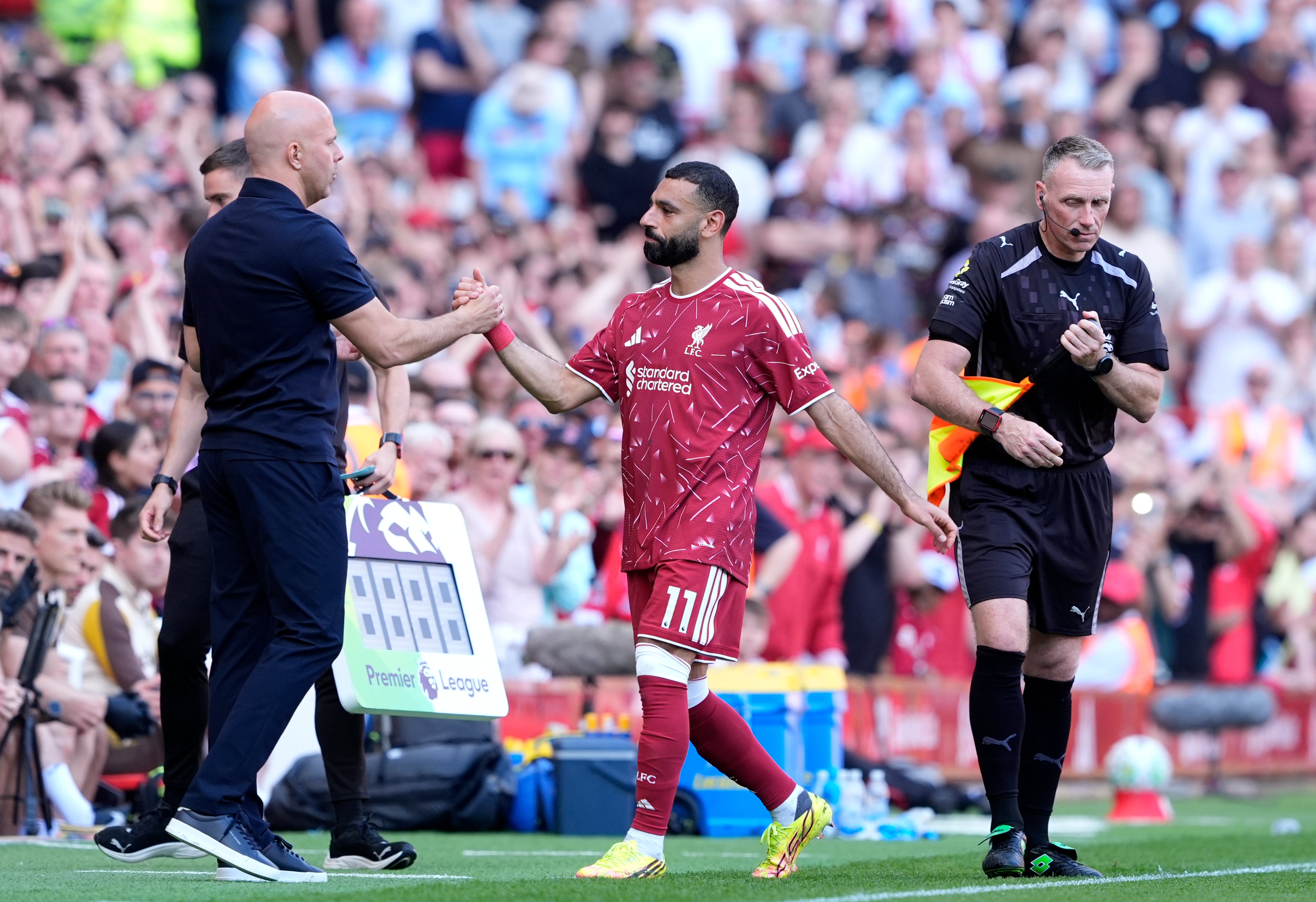 Mohamed Salah’s departure hung over Liverpool this term