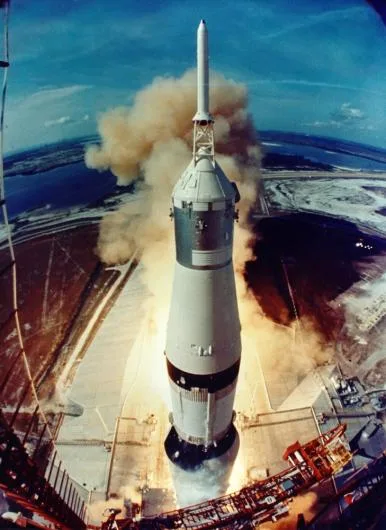 Apollo 11 blasts-off atop a Saturn V rocket. Credit: NASA