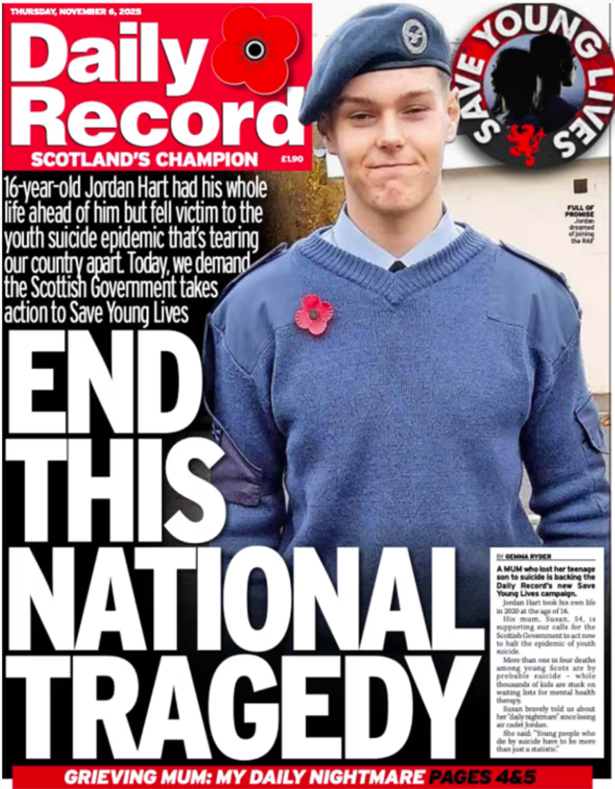 The Record's Save Young Lives campaign