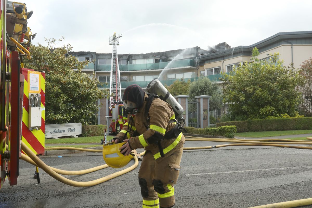Firefighters on the scene. Image: Collins