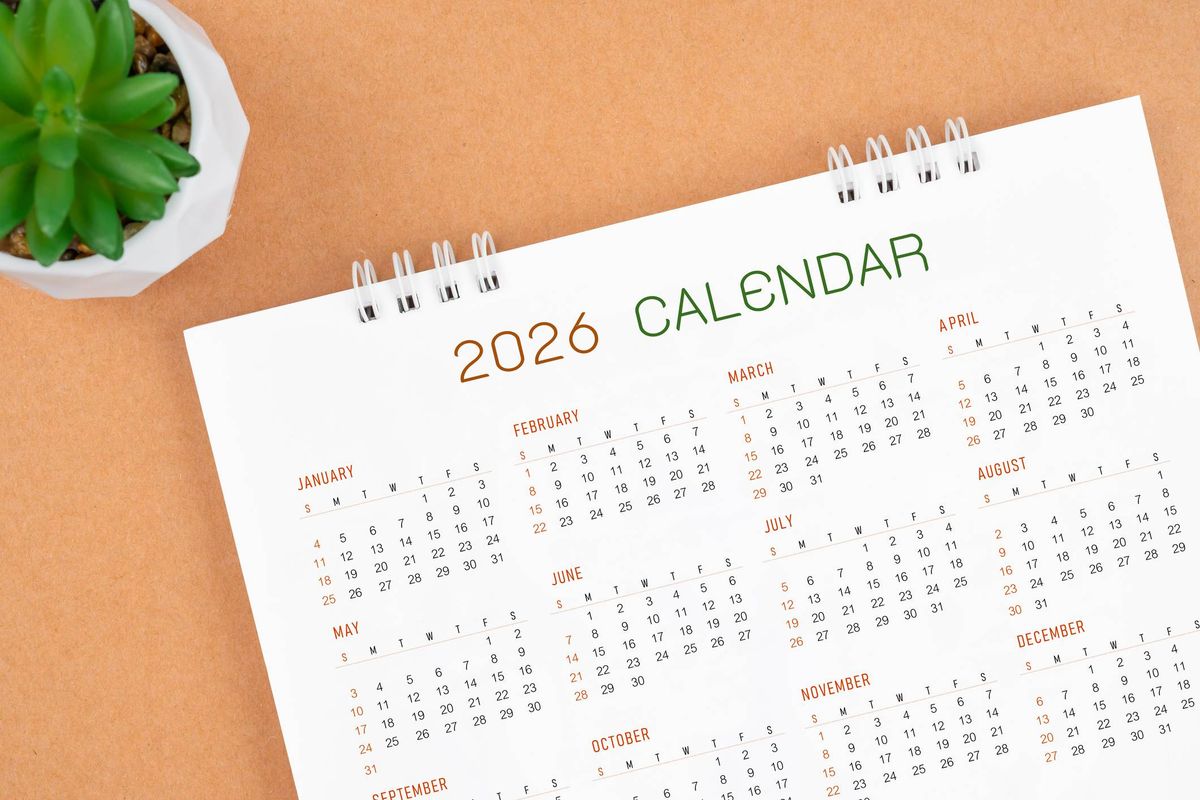 2026 calendar