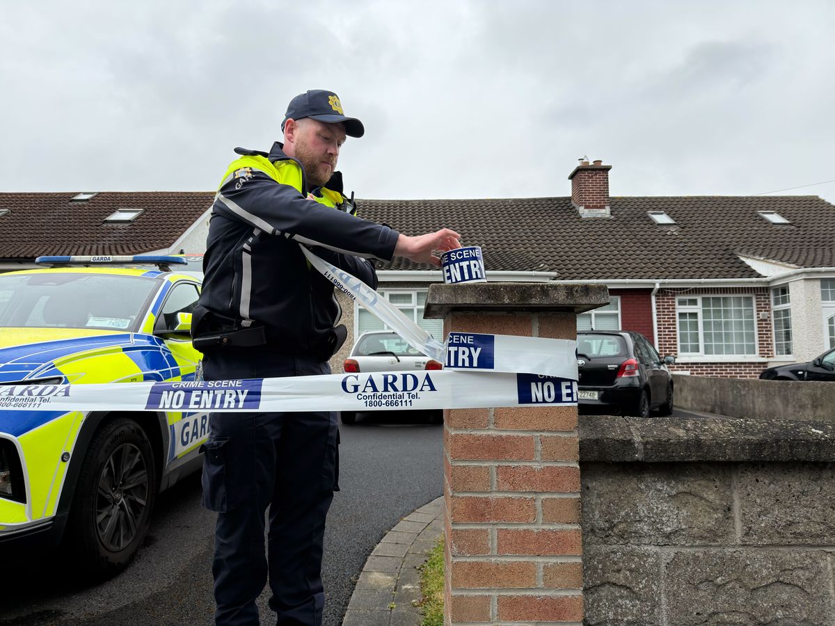 Gardai at the scene of the incident in Artane