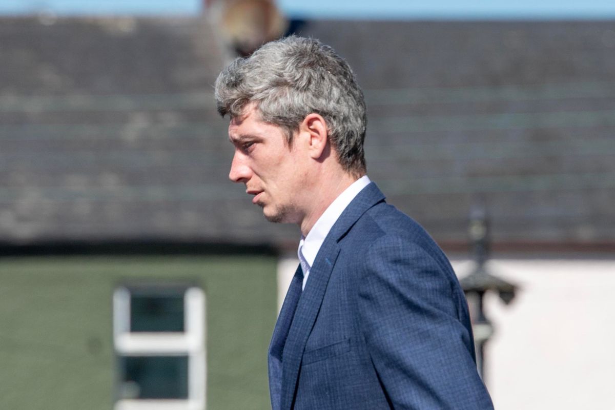 Adrian Cleary (34) at Ennis courthouse who has been sentenced to 24 months in prison with the final 10 months suspended for the possession of child abuse material