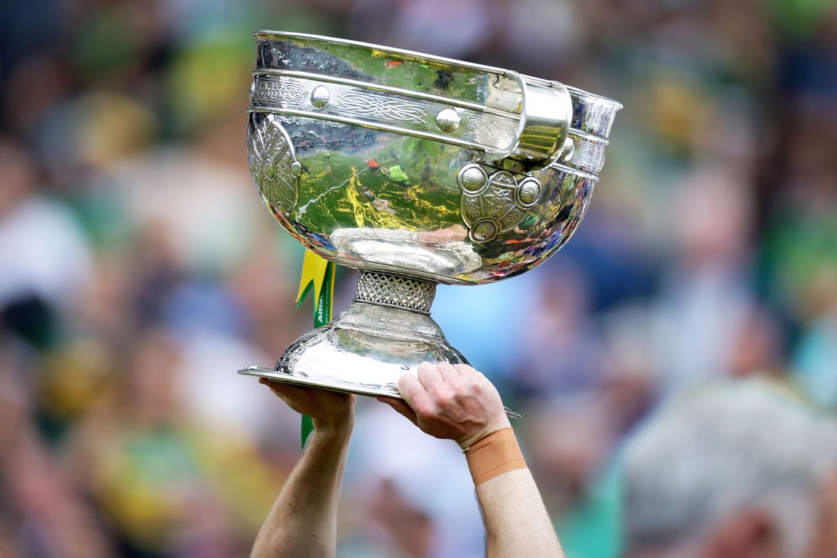 Kerry's Gavin White celebrates with the Sam Maguire Cup