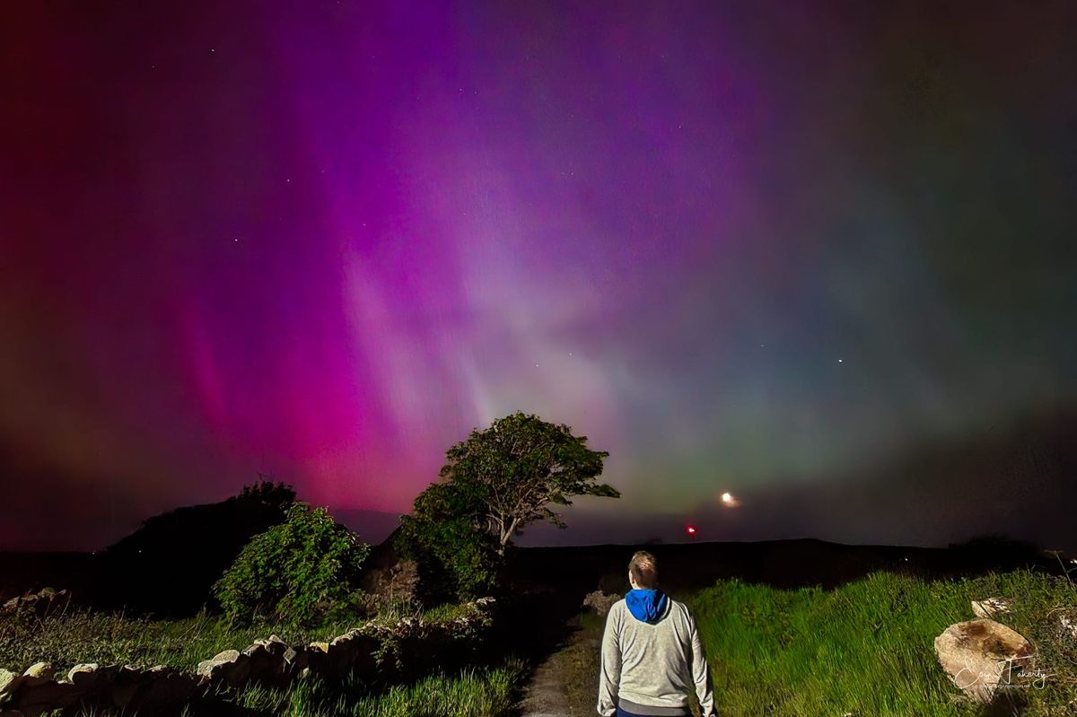The Northern Lights as seen from Rossaveal, Connemara