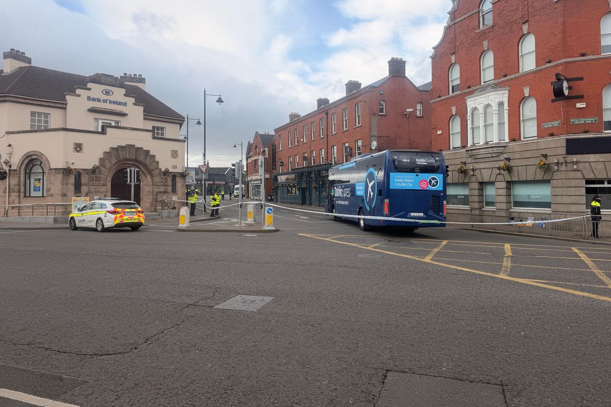 The scene of the accident at Terenure Cross