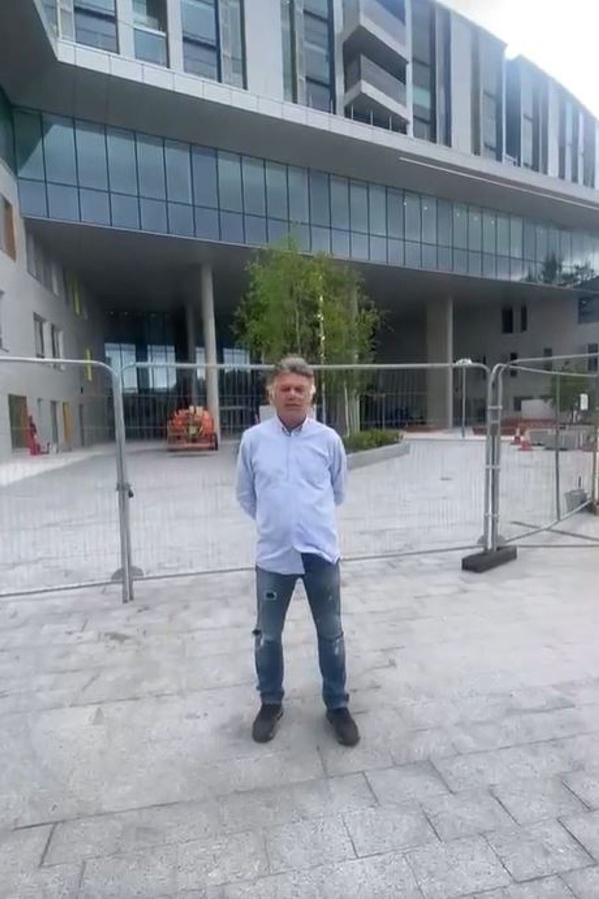Gerry 'The Monk' Hutch outside the National Children's Hospital