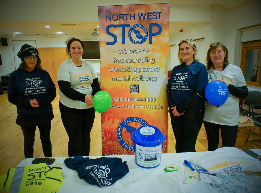 Hundreds of participants took part in the annual North West STOP-Suicide Prevention North West STOP Charity Walk up Sí Bheag Sí Mhór. Photo: David Knight