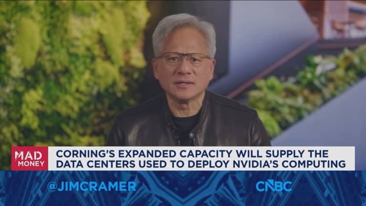 Nvidia CEO Jensen Huang says Corning partnership will 'revitalize American manufacturing'